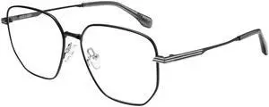 Dollger Women Retro Hexagonal Blue Light Glasses Metal Fashion Men computer Anti blue lightMatte black