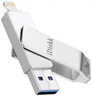 App-le Mfi Certified 128GB iDiskk Flash Drive for iPhone Photos and Videos Photo Stick iPad Flashdrive USB Storage iPad iPhone Photo Storage Stick Memoty Mac,iPad,PC Thumb Drive Auto Backup
