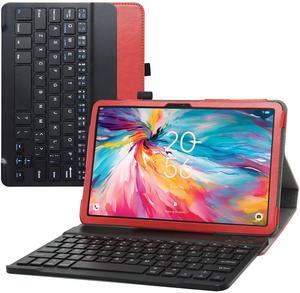 JRTAL for TCL TAB 10 NXTPAPER 5G Case 9199S, Premium Vegan PU Leather with Detachable Keyboard Stand Cover for 10.4" TCL TAB 10 NXTPAPER 5G Tablet Case 9199S,Black
