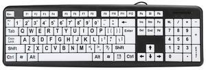 Large Print Keyboard, Standard 104 Keys Big Letter Keyboard Easy to Read Jumbo Print Keyboard Friendly for Elderly and Low Vision People(Black)