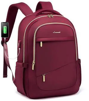 LOVEVOOK Laptop Backpack for Women, Slim Business Laptops Bag with Separate Computer Compartment Stylish Daypack for College Work Travel, Fits 15.6" Laptop