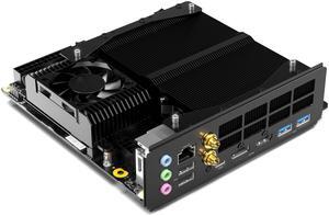 MINISFORUM BD795i SE Mini PC Motherboard AMD Ryzen 9 7945HX(16C/32T, up to 5.4GHz) Barebone Gaming PC, HDMI|DP|USB-C Output, 2X DDR5 SODIMM Slot, 2X PCIe4.0 SSD Slot, 2.5G RJ45, Radeon 610M Graphics