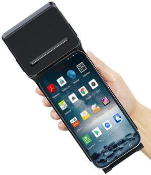 Multzo POS XP-P1 Portable Thermal Printer, USB & Bluetooth, 58mm Paper Width, High-Speed Printing, 1D/2D Barcode Scanning, Compatible with Windows, Linux, Android, iOS (Black)