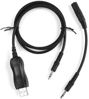 NEWASHAN USB Programming Cable FTDI Compatible with Radio Shack Radioshack Pro-92 95 96 97 106 2096 GRE MFJ Whistler Scanner Clone Cord Cat Lead Wire 20-546 3.5mm 1-pin