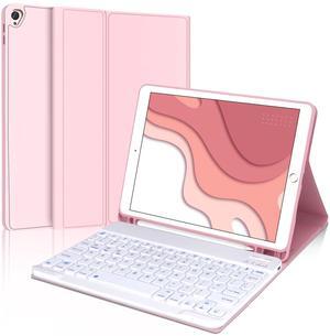 Keyboard Case for iPad 9th/8th/7th Generation 10.2 Inch, Magnetic Detachable Wireless Keyboard-Support 3 System, Folio Full Protection Case with Pencil Holder for iPad Pro 10.5"/iPad Air 3rd Gen
