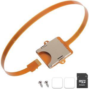 11.8 in/30 cm Micro SD Card to SD Card Extension Cable 3D Printer Adapter Cable Micro SD Card Holder Conversion Cable Male to Female Extension Cable Adapter