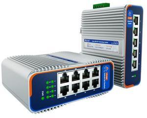 PUSR 5 Ports with 10/100/1000Mbps Gigabit Industrial Ethernet Switch -40degC~85degC Lighting Protection 6KV Dustproof Design IP40 Protection USR-ISG1005