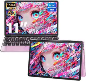 Svikou 11" Touchscreen 2-in-1 Convertible Pink Laptop for Business&Students, in tel N100 CPU,16G DDR4 RAM,512G SSD,FHD 1920 * 1200 IPS,Win 11 Pro PC,Backlit Keyboard, WiFi, Type-C,HDMI, Oval Trackpad Svikou 11" Touchscreen 2-in-1 Convertible Pink Laptop for Business&Students, in tel N100 CPU,16G DDR4 RAM,512G SSD,FHD 1920 * 1200 IPS,Win 11 Pro PC,Backlit Keyboard, WiFi, Type-C,HDMI, Oval Trackpad