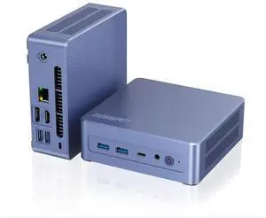 MINIHYPER N95 Mini PC,Intel 12th N95 (up to 3.4GHz) Mini Computer, 16GB RAM 1TB SSD, USB3.0, Support 4K UHD Dual HDMI DP BT5.1, Dual Band WiFi VESA Mount