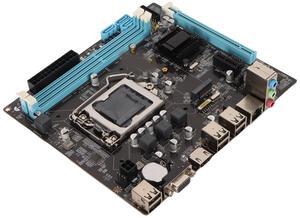LGA 1155 CPU Socket Desktop Motherboard, H61 ATX 2 x 8GB DDR3 Computer Mining Mainboard, NVME M.2 VGA HD Multimedia Interface 6 USB2.0 3 SATA2.0 ITX Motherboard
