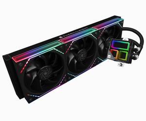 Thermalrlght Frozen Infinity 360 Black CPU Aio Cooler,TL-M12*3 PWM Fans,Computer CPU Water Cooler,ARGB Infinity Mirror,360 CPU Liquid Cooling:LGA1851/1700/1150/1151/1200/2011,PC Water Cooling