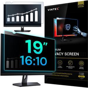 19 Inch 16:10 Computer Privacy Screen Filter for Widescreen Monitor and Laptop - Anti-Glare - Anti-Scratch Protector Film - Data Confidentiality Shield [1 Pack]