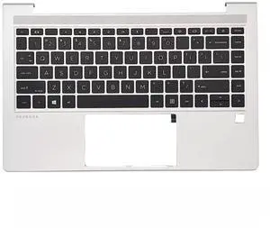 Wzqrps New Replacement for HP Probook 440 G10 445 G10 Laptop Upper Case Palmrest Non-Backlit Keyboard Assembly Part N42405-001 N42406-001 Silver (Probook 440 445 G10 Non-Backlit Keyboard)