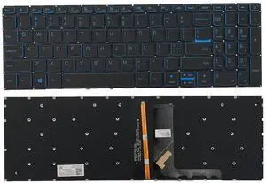 Laptop Replacement US Layout with Backlit Keyboard for Lenovo ideapad L340-15 L340-17 L340-17IRH L340-15IRH 5000-15 520-15 320S-15 Game Laptop with Blue Frame