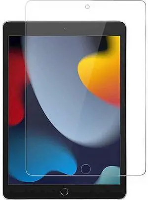 SaharaCase - ZeroDamage Tempered Glass Screen Protector for Apple iPad 10.2" (7th, 8th, 9th Generation 2019-2021) - Anti Scratch/Fingerprint Full Coverage Bubble Free 9H Hardness - Clear