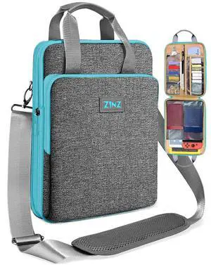 ZINZ Slim & Expandable Case 12.9 13 inch Travel Laptop Shoulder Bag for MacBook Air 13" M3/M2/M1, MacBook Pro 13" M2/M1, iPad Pro 12.9"/13"/11", iPad Air 13",L01G02