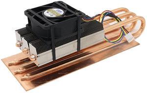 RTX 3060 3080 3090 Backplane, Pure Copper Heat Sink Graphics Card Backplane, Pure Copper Sheet with Cooling Fan for Memory Auxiliary Radiator
