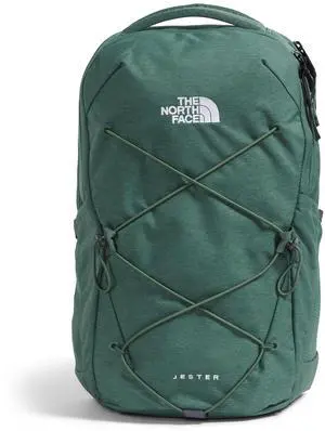 THE NORTH FACE Women's Jester Everyday Laptop Backpack | Commuter Travel Bag with Laptop Sleeve, Water-Repellent Finish, Spacious Compartment, Duck Green Dark Heather, One Size