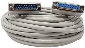 Your Cable Store 50 Foot DB25 25 Pin Serial Port Cable Male to Female RS232