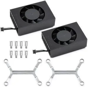 Waveshare 2PCS Official Cooling Fan for Jetson Orin, Speed-Adjustable, Compatible with Jetson Orin Nano and Jetson Orin NX, 2PCS Version