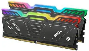 GeIL Polaris RGB DDR5 RAM, 32GB (16GBx2) 5200MHz 1.25V, Intel/AMD Compatible, Long DIMM High Speed Desktop Memory, Hardcore Immersive Gaming/Multimedia Content Creation/Quality Live Streaming(Gray)