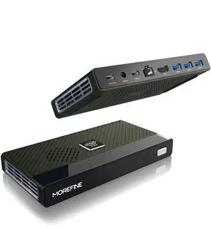 MOREFINE M6 Mini PC N200, 12th Gen Alder Lake N200(up to 3.7GHz), 16GB LPDDR5 RAM 1TB PCIe M.2 SSD, M6 Mini Computers Support 4K Dual Display/USB3.2/WiFi 6/BT5.2//2500Mbps LAN/WOL Home