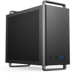 SOEYi U320 M-ATX/ITX Case, Micro ATX CASE, Portable Desktop Case with Handles, Support 310MM GPU,135mm CPU Cooler and ATX/SFX Power Supply (Black)
