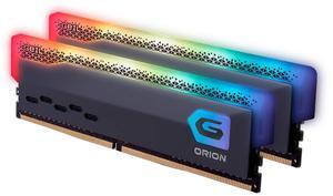 GeIL Orion RGB DDR4 RAM, 16GB (8GBx2) 3200MHz 1.35V XMP2.0, Intel/AMD Compatible, Long DIMM High Speed Desktop Memory, Hardcore Immersive Gaming/Multimedia Content Creation/Quality Live Streaming