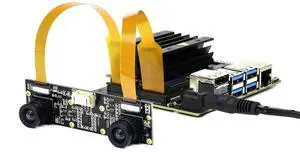Waveshare Binocular Camera Module, Compatible with Raspberry Pi 5, Dual IMX219, 8 Megapixels, Stereo Vision, Depth Vision