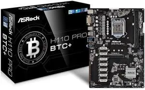 ASRock H110 Pro BTC+ 13GPU Mining Motherboard Cryptocurrency