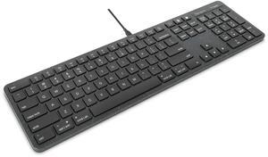 Targus - Full-Size Wired EcoSmart Keyboard 104 Key Keypad - Quiet Clicks - Instant Connectivity with Universal Compatibility (AKB874US)