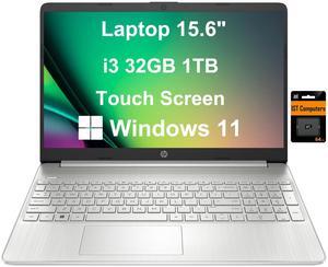 HP 15 Pavilion Laptop (15.6" HD Touchscreen, Intel Core i3-1115G4 (> i5-1035G4), 32GB RAM, 1TB SSD) Home & Student Laptop, Narrow-Bezel, Long Battery Life, Webcam, Numpad, Fast Charge, Windows 11 Home