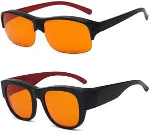 Eyekepper 2 Pack Fit Over Blue Light Blocking Glasses Wear Over Computer Eyeglasses
