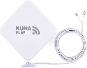 KUMA Play 5G 4G Antenna for Router & Modem - Indoor Suction Mount MiMo Omnidirectional LTE Antennas Booster & SMA Male Connector for Any Cellular Network - Internet Signal Amplifier for Home RV Cafe