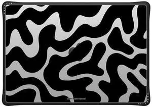 CASETiFY Impact MacBook Pro 16-inch (M1-M4) Case [Enhanced Protective Corner Design/Ventilation Cutouts/Anti-Slip Grip] - Black Abstract Shapes