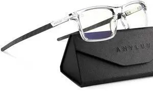 ANYLUV Blue Light Blocking Glasses for Men/Women Upgraded Carbon Fiber Temples Glasses Anti Eyestrain & Gaming Protection