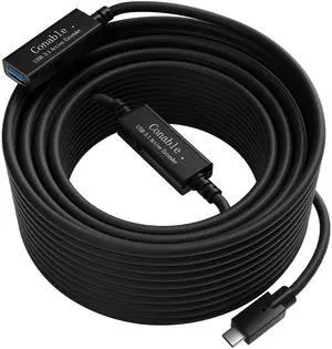 USB C to USB A Extension Cable 35 Feet, Long USB Type C-Male to USB 3.0 A-Female OTG Extender Adapter, USB Repeater Male to Female Cable, with 2 Chipsets Signal Booster, (Not Charging/Video Cable)
