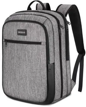 DEEGO Smell Proof Bag Backpack Water Resistant Smell Proof Stash Bags Travel Laptop Backpack with Combination Lock, Large Capacity Enduring Odor-free Container with Lock for Men, Anti-theft