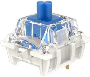 GATERON G Blue Pro 3.0 Pre-lubed Keyboard 60gf 5pin Clicky RGB Light for MX Gaming Mechanical Keyboard (110 Pcs, Blue)