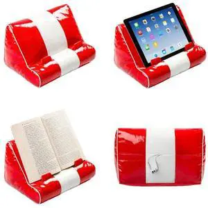 Gifts for Readers & Writers Book Couch iPad Stand | Cushioned Tablet Stand & Book Holder| Reading Pillow for Bed Time | Tablet Lap Rest Cushion | A Fun Gift for Book Lovers