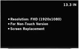 HOYRTDE 13.3" Screen Replacement for HP Elitebook 830 G7 835 G7 M08536-001 M08540-001 FHD 1920x1080 30Pin Non-Touch LED LCD Display Screen Panel