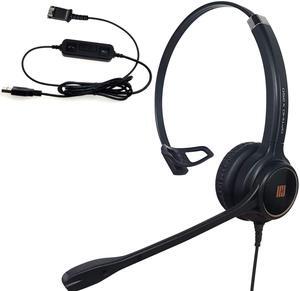 IPD IPH-250 USB Headset with Noise Cancelling Microphone for Office and Call cengter- Compatible with Skype, Microsoft Teams, Cisco Jabber, Avaya One-X and Other Soft Phones