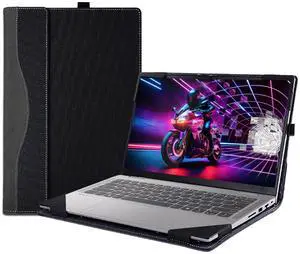 Laptop Case Cover for 14 inch Lenovo Yoga 7 2-in-1 14AHP9 /14IML9[not for Yoga Pro 7 Series],PU Leather Notebook PC Protective Sleeve with Pen Holder (Dark Grey)