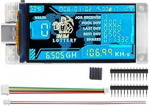 Vision Master T190 Bitco Nerd Miner Development Board BTC Crypto Solo Lottery 117KH/s Win BTC with Low Power Consumption WiFi Connection Interface (No WiFi Cable)
