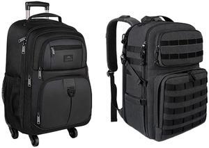 MATEIN Rolling Backpack with 4 Wheels and Laptop Backpack 17 inch, Large Travel Bag for Men Oversized Carry On