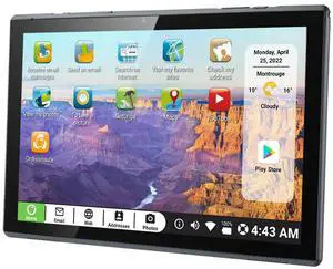 Pix Star Touch Easy to Use Tablet for Seniors, Touch Screen & Simple Interface - WiFi - 10.1 Inches, 2 Cameras - Ideal for Video Calls, Web Search, Photos, Highly Giftable