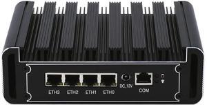 Tuofudun Micro Firewall Appliance, N5105 Fanless Mini PC Router, 4X InteI i226 LAN, 16GB DDR4 256GB SSD, AES-NI