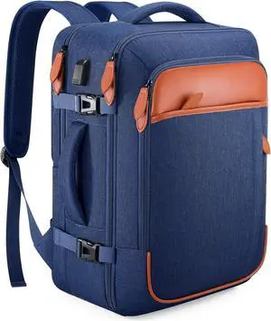 Winilla Travel Backpack, 17Inch Laptop Backpack, Carry-on Approved Bag for Men & Women, Waterproof Luggage with Packing Cubes, Shoe Pocket, Personal Item Size for Flights