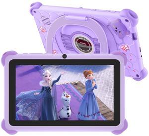 Kids Tablet 7 inch Tablet for Kids 32GB Toddler Tablet with Case, Android Kids Learning Tablet with WiFi Youtube Parental Control, Bluetooth, Preinstalled Educational Contents for Girls Boys, Purple
