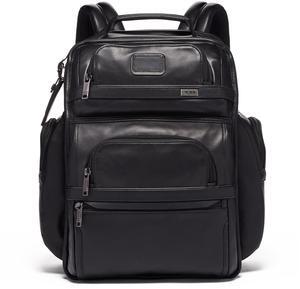 TUMI - Alpha Brief Pack - 15" Laptop Backpack with Padded Adjustable Straps - Laptop Bag - Stores Laptop, Tablet, Toiletries - Black Leather